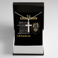 Thumbnail for Cuban Necklace Gifts For Grandson With Personalized Message Card Necklace