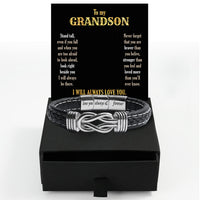 Thumbnail for Bracelet Necklace Gifts For Grandson With Personalized Message Card Necklace