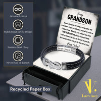 Thumbnail for Bracelet Necklace Gifts For Grandson With Personalized Message Card Necklace