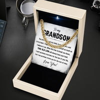 Thumbnail for Cuban Necklace Gifts For Grandson With Personalized Message Card Necklace