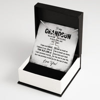 Thumbnail for Cuban Necklace Gifts For Grandson With Personalized Message Card Necklace