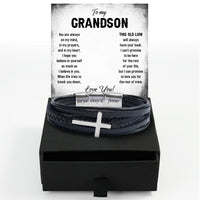 Thumbnail for Bracelet Necklace Gifts For Grandson With Personalized Message Card Necklace