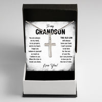 Thumbnail for Cuban Necklace Gifts For Grandson With Personalized Message Card Necklace