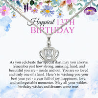 Thumbnail for Necklace Gift For Happy 13 Birthday