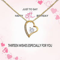 Thumbnail for Necklace Gift For Happy 13 Birthday