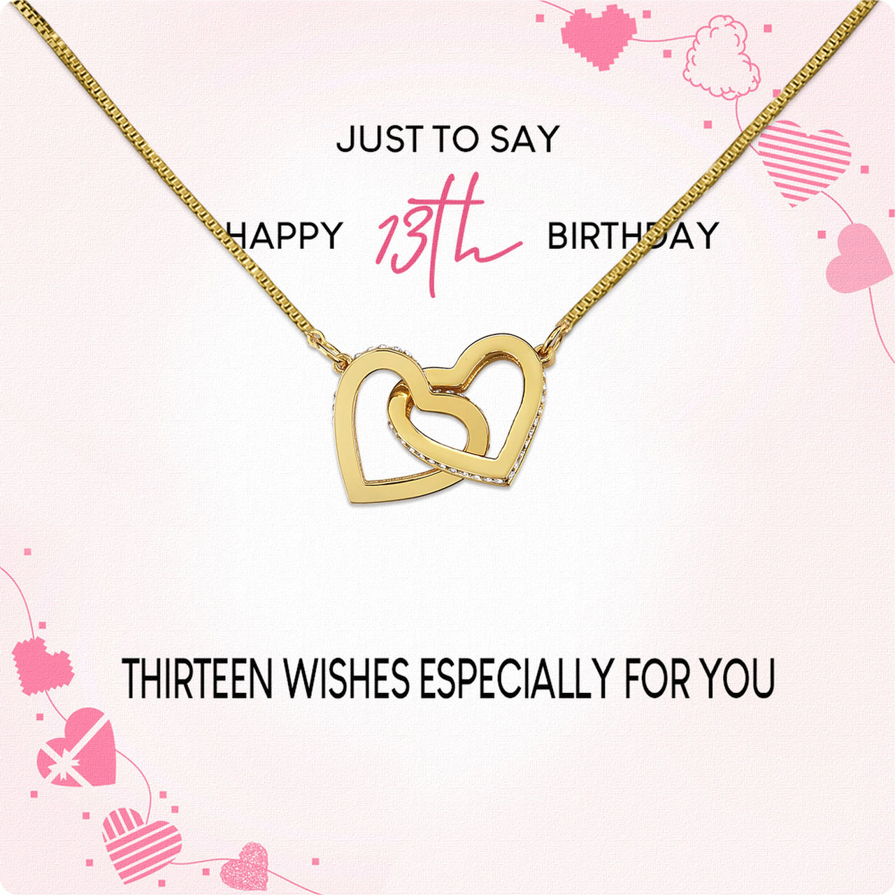 Necklace Gift For Happy 13 Birthday