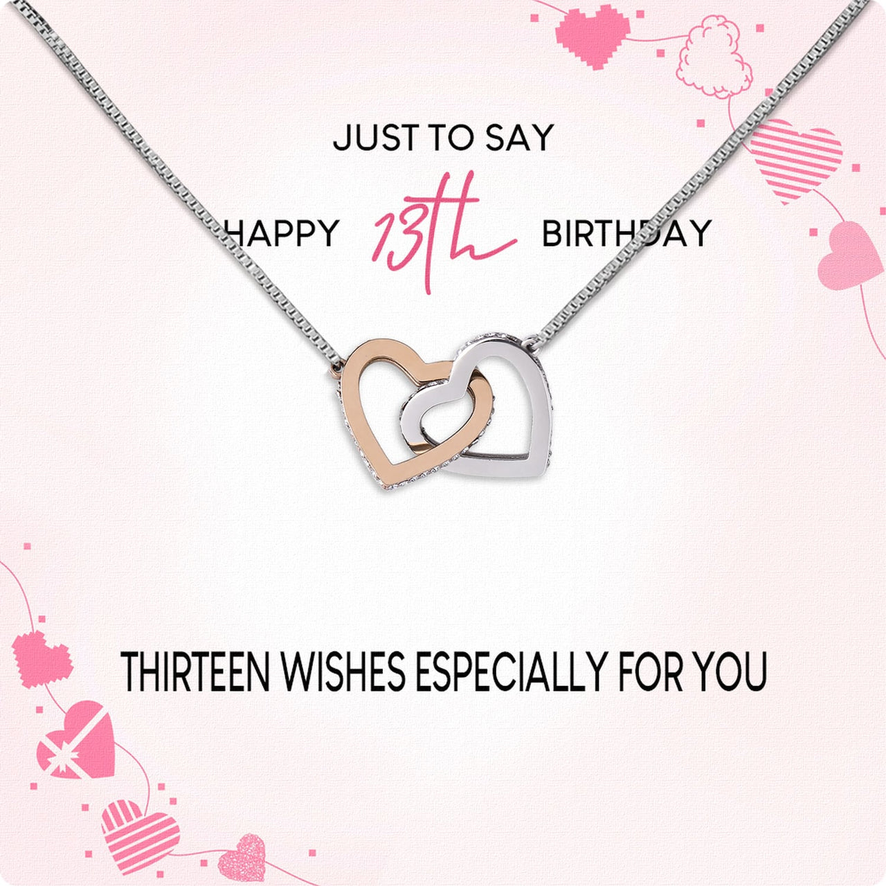 Necklace Gift For Happy 13 Birthday