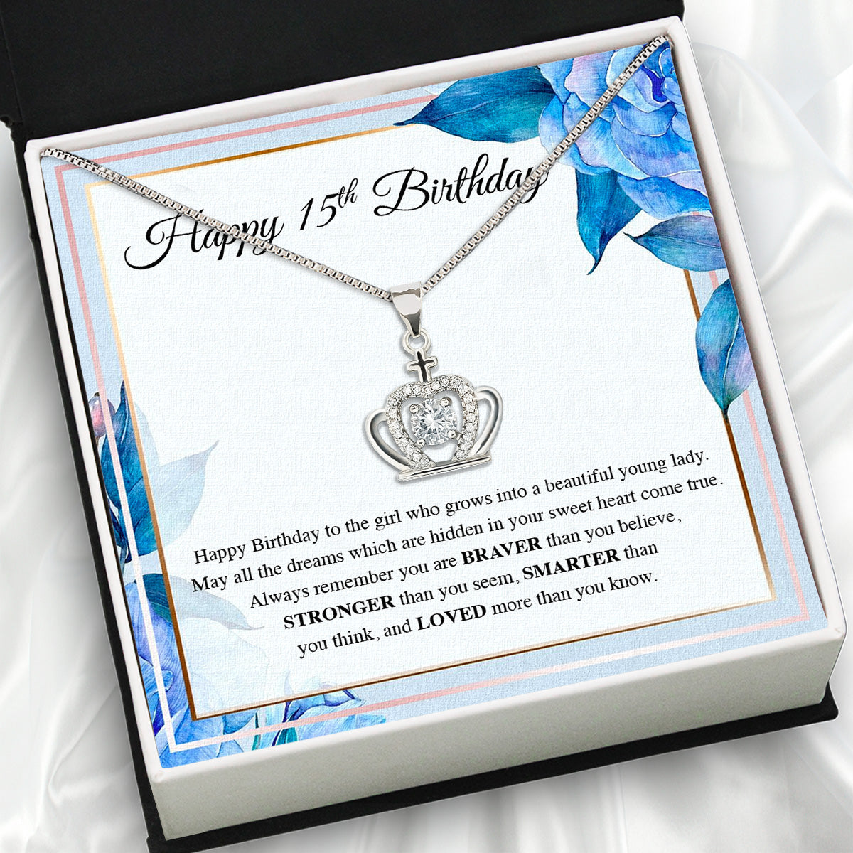 Necklace Gift For Happy 15 Birthday