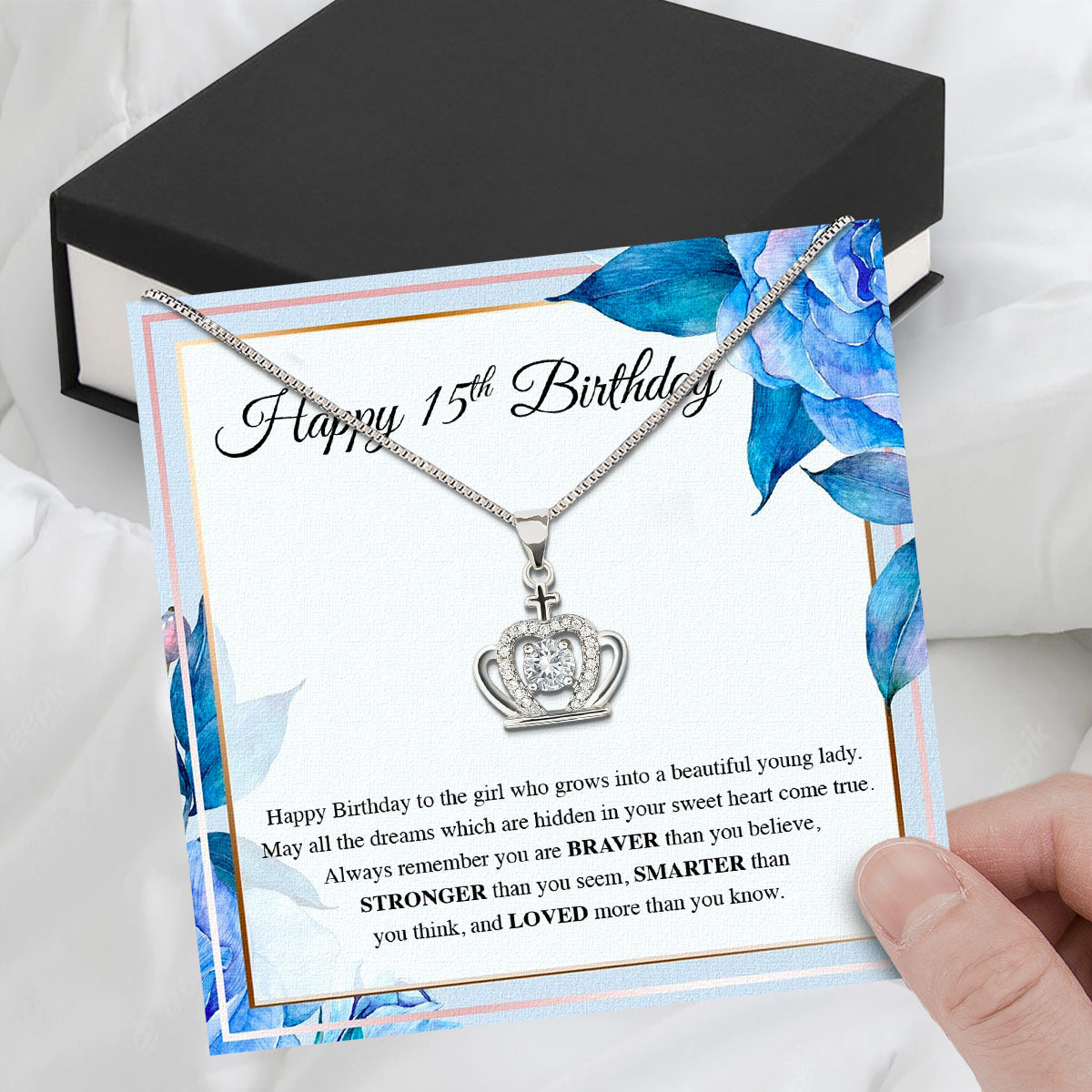 Necklace Gift For Happy 15 Birthday