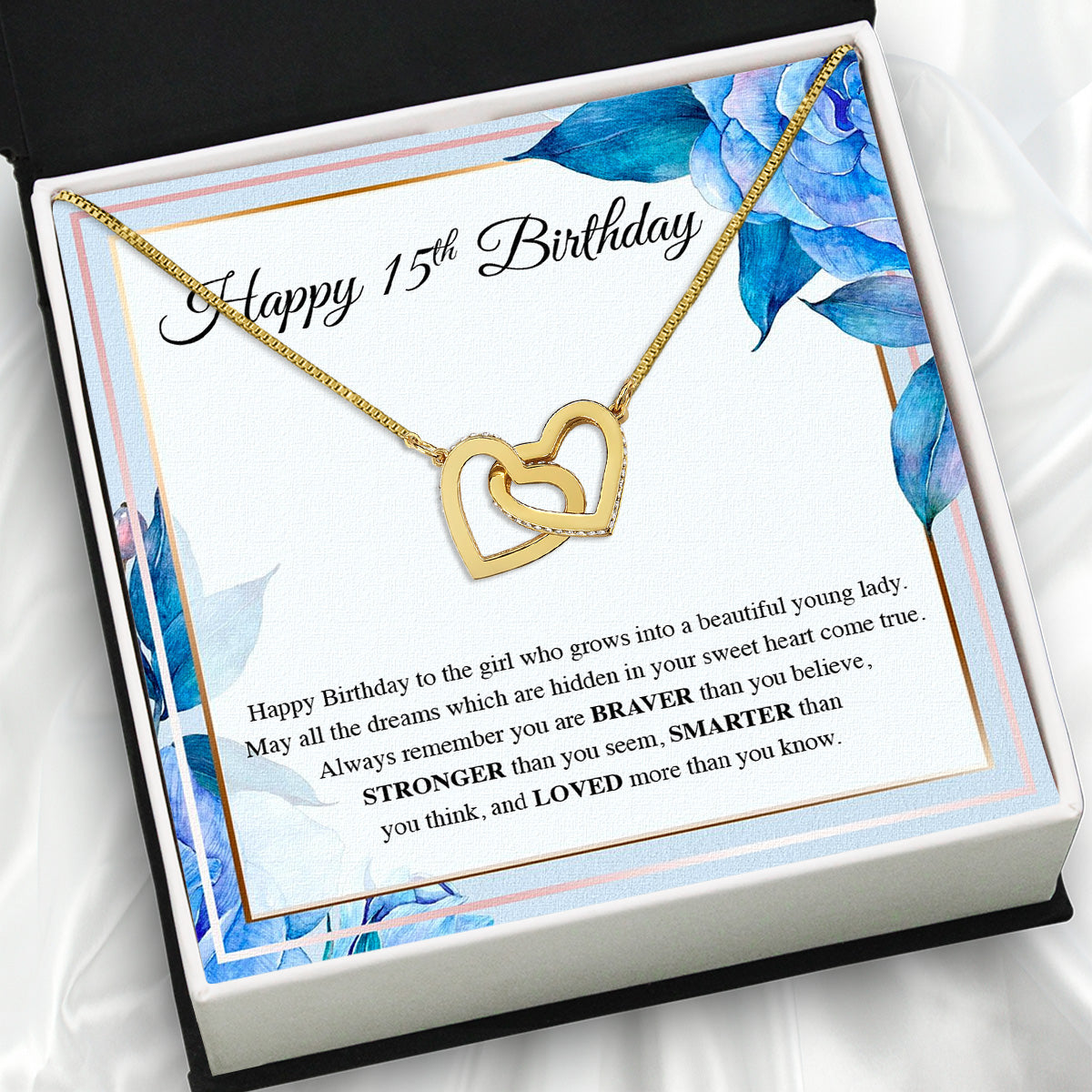 Necklace Gift For Happy 15 Birthday