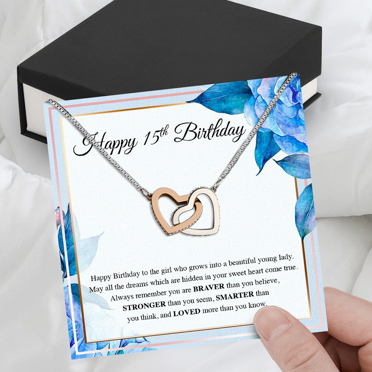 Necklace Gift For Happy 15 Birthday