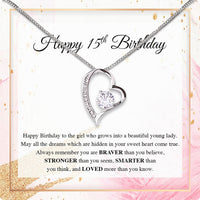 Thumbnail for Necklace Gift For Happy 15 Birthday