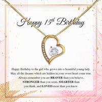 Thumbnail for Necklace Gift For Happy 15 Birthday