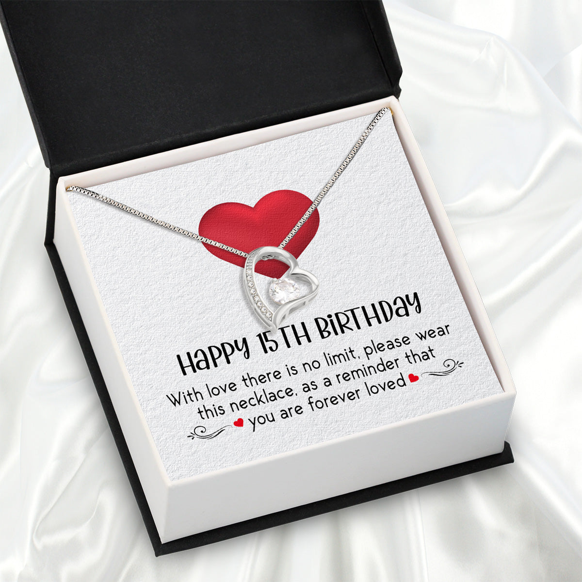 Necklace Gift For Happy 15 Birthday