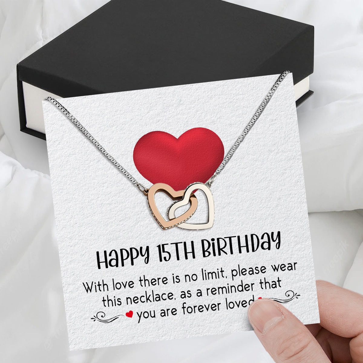 Necklace Gift For Happy 15 Birthday