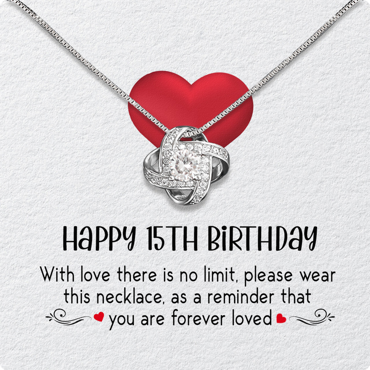 Necklace Gift For Happy 15 Birthday