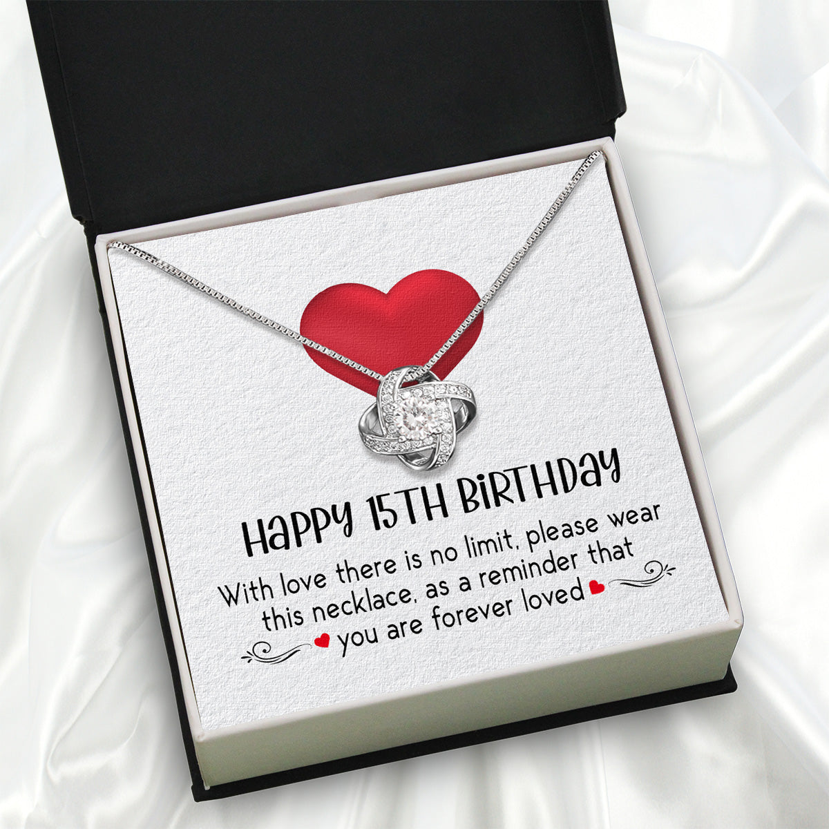 Necklace Gift For Happy 15 Birthday