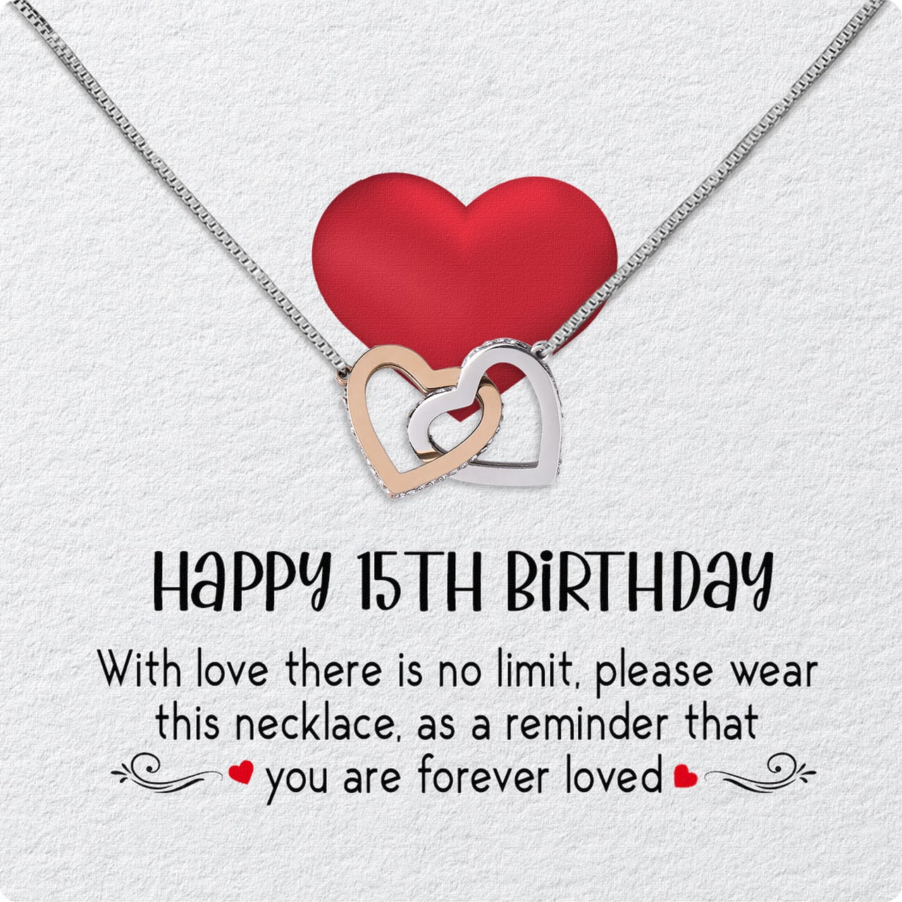 Necklace Gift For Happy 15 Birthday