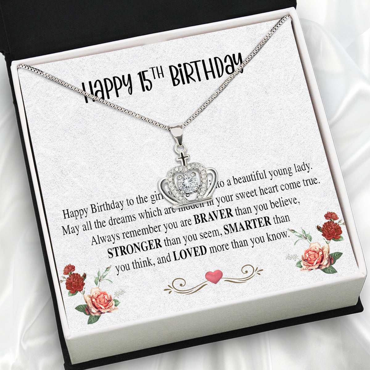 Necklace Gift For Happy 15 Birthday