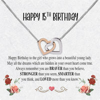 Thumbnail for Necklace Gift For Happy 15 Birthday