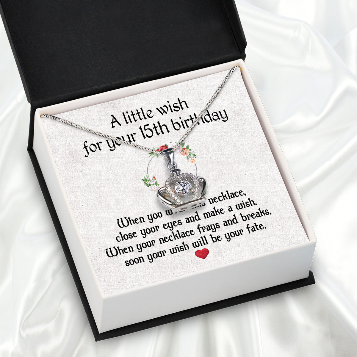 Necklace Gift For Happy 15 Birthday