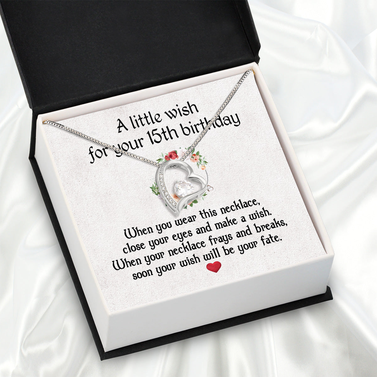 Necklace Gift For Happy 15 Birthday