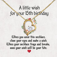 Necklace Gift For Happy 15 Birthday