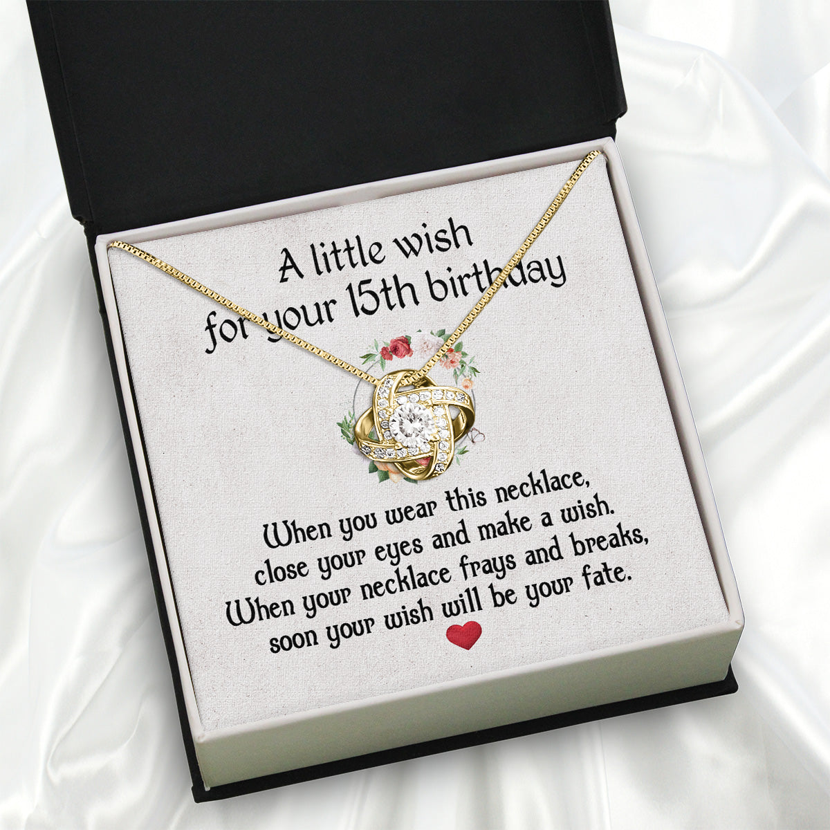 Necklace Gift For Happy 15 Birthday