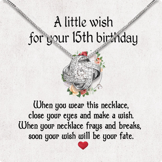 Necklace Gift For Happy 15 Birthday