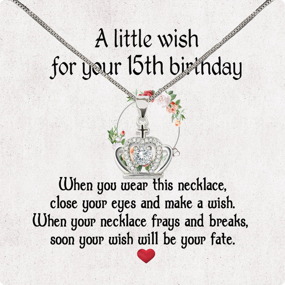 Necklace Gift For Happy 15 Birthday