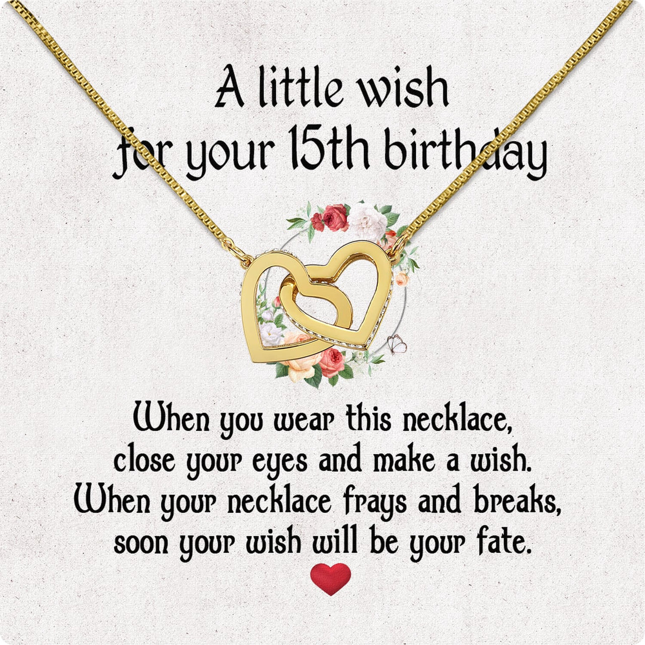 Necklace Gift For Happy 15 Birthday