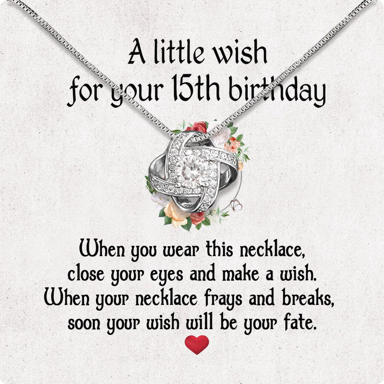 Necklace Gift For Happy 15 Birthday