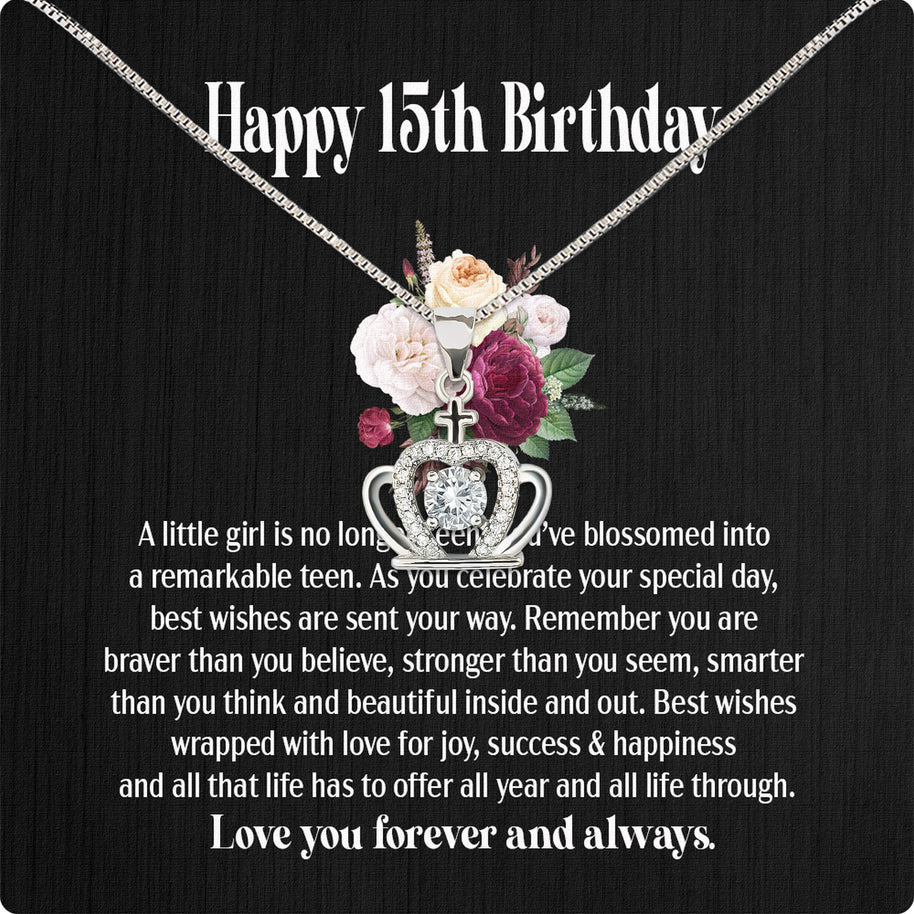Necklace Gift For Happy 15 Birthday