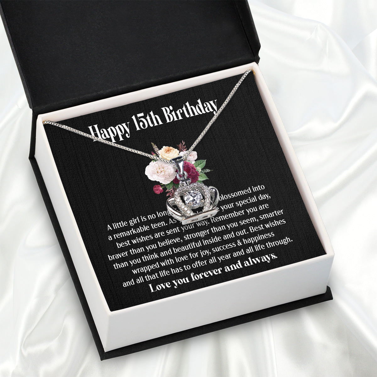 Necklace Gift For Happy 15 Birthday