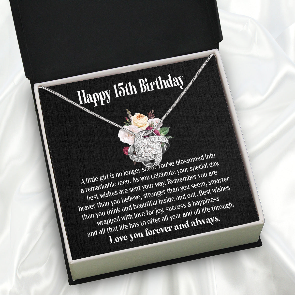 Necklace Gift For Happy 15 Birthday