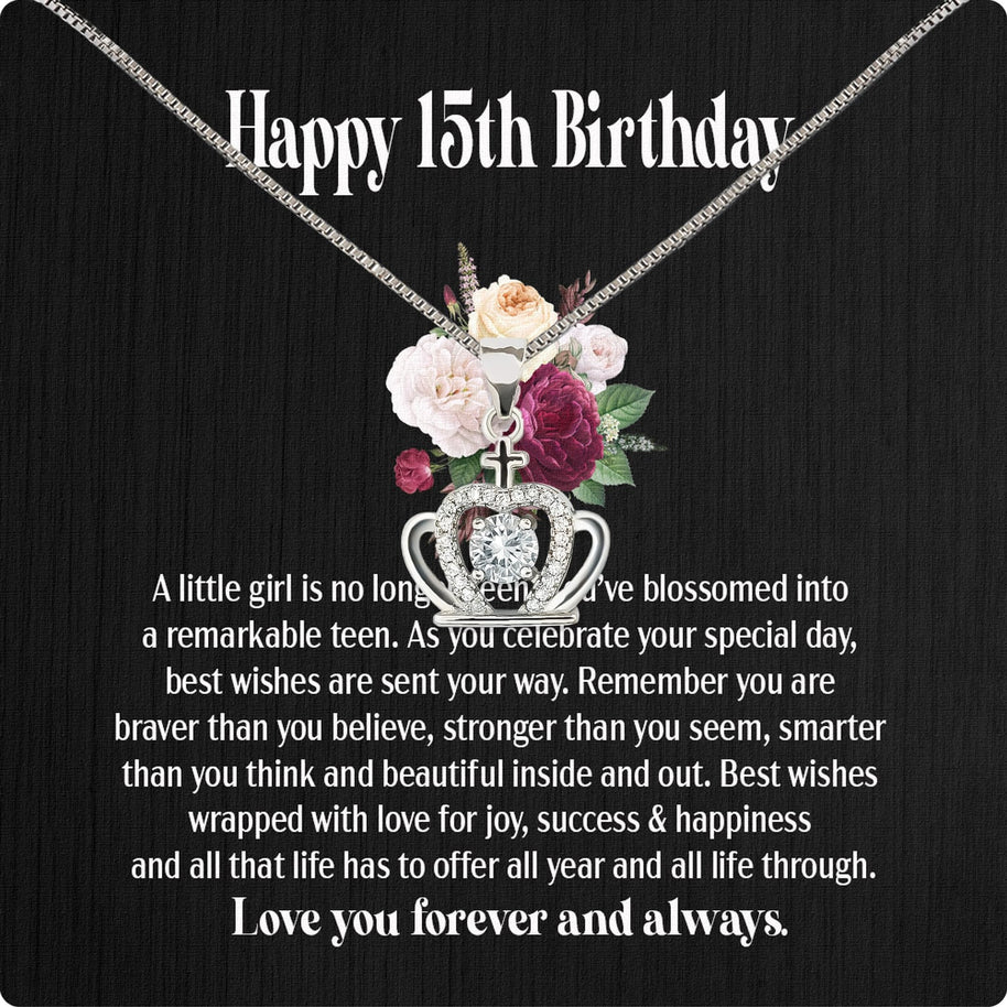 Necklace Gift For Happy 15 Birthday