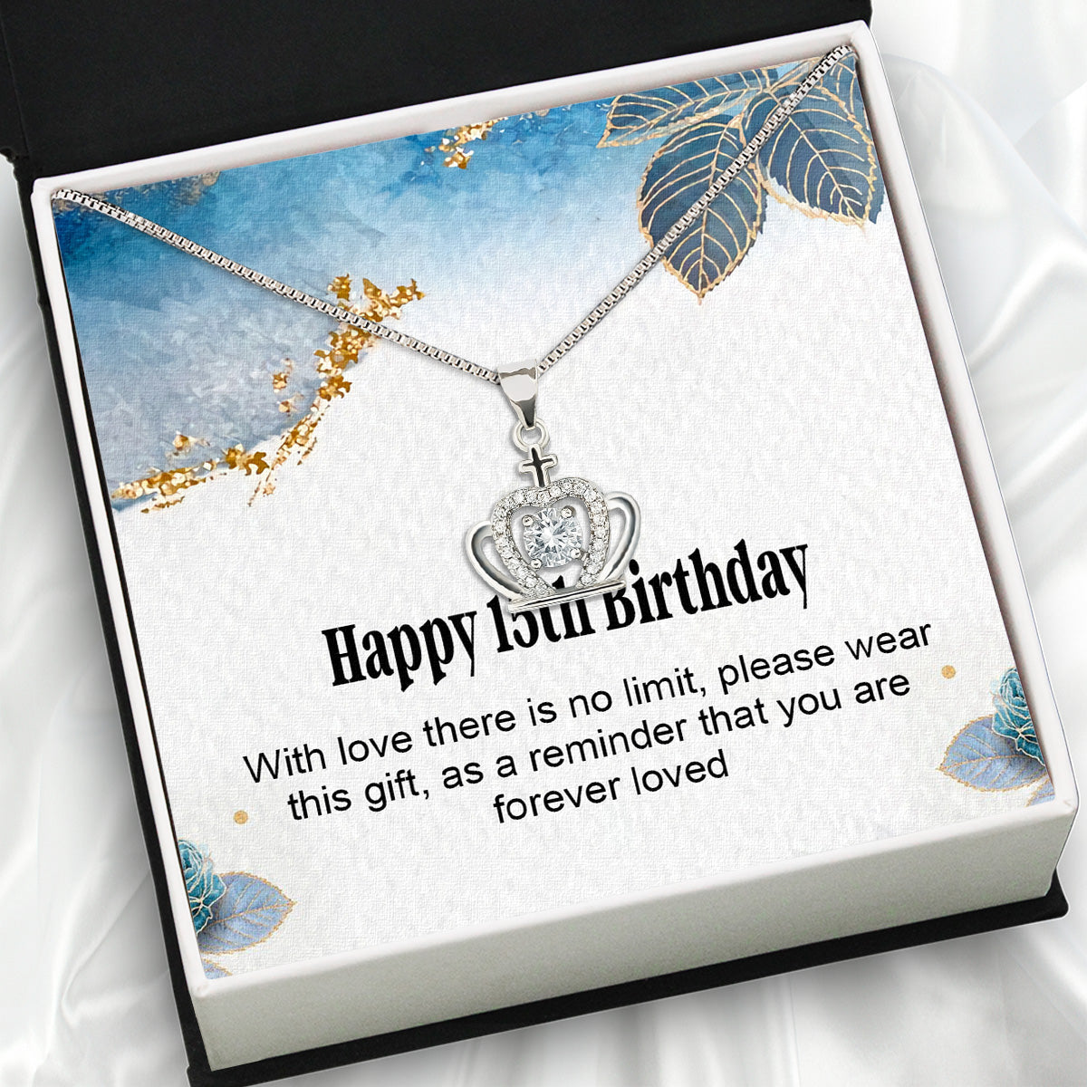 Necklace Gift For Happy 15 Birthday