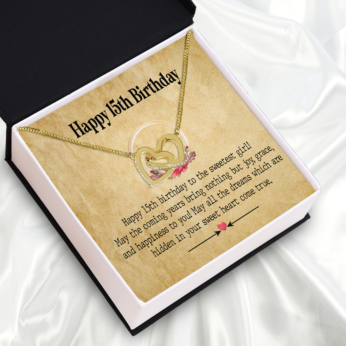 Necklace Gift For Happy 15 Birthday