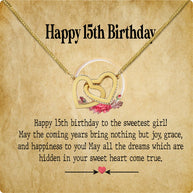Necklace Gift For Happy 15 Birthday