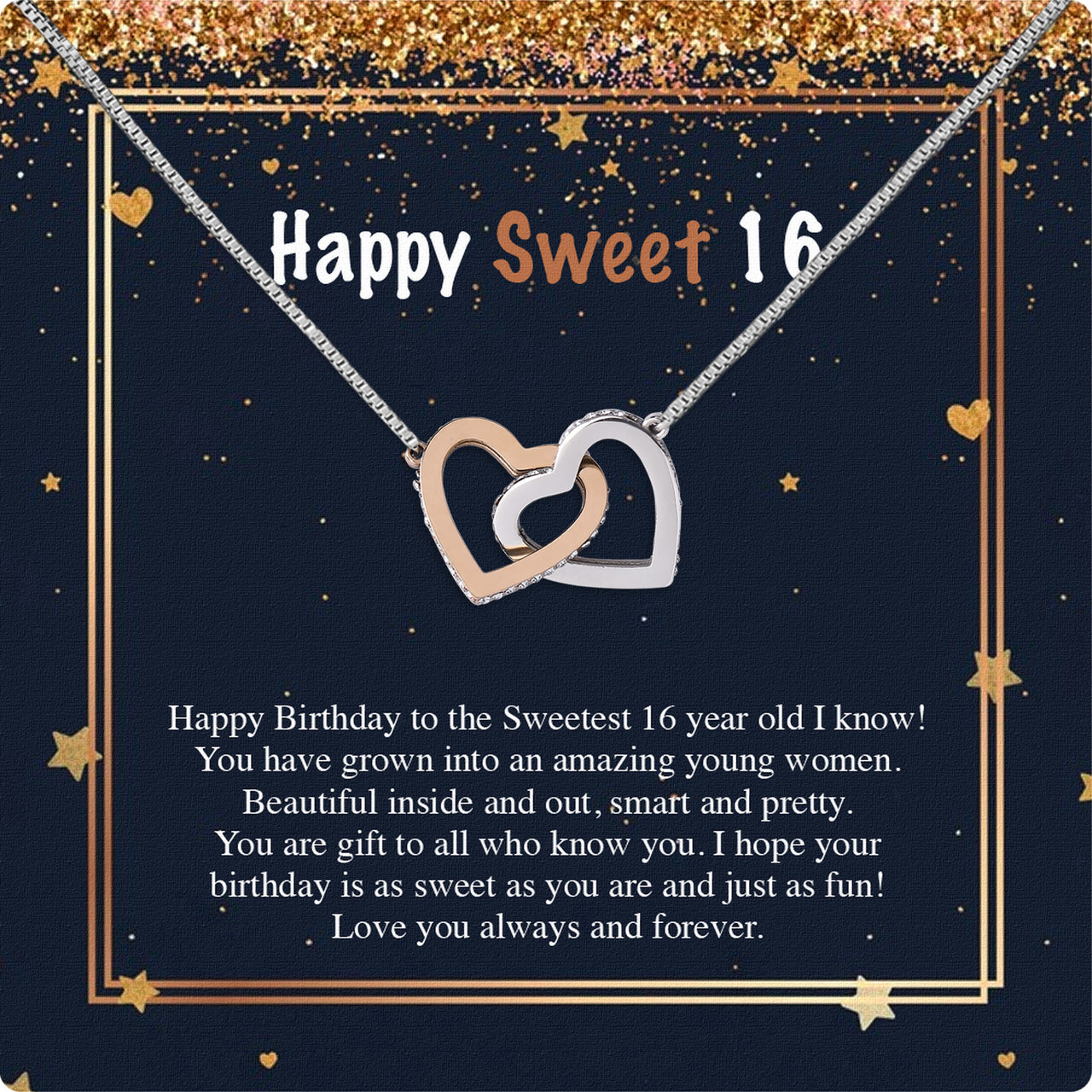 Necklace Gift For Happy 16 Birthday