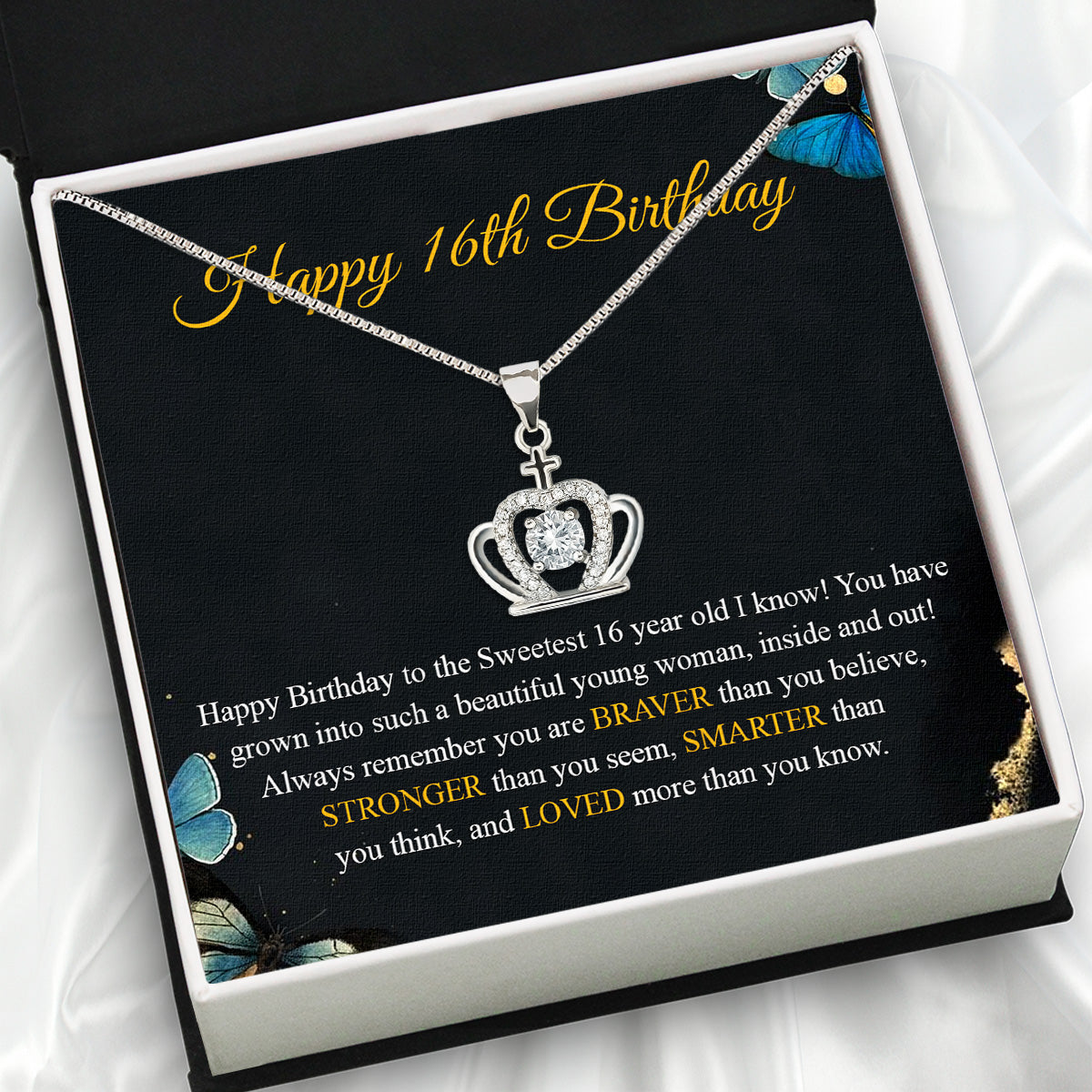 Necklace Gift For Happy 16 Birthday