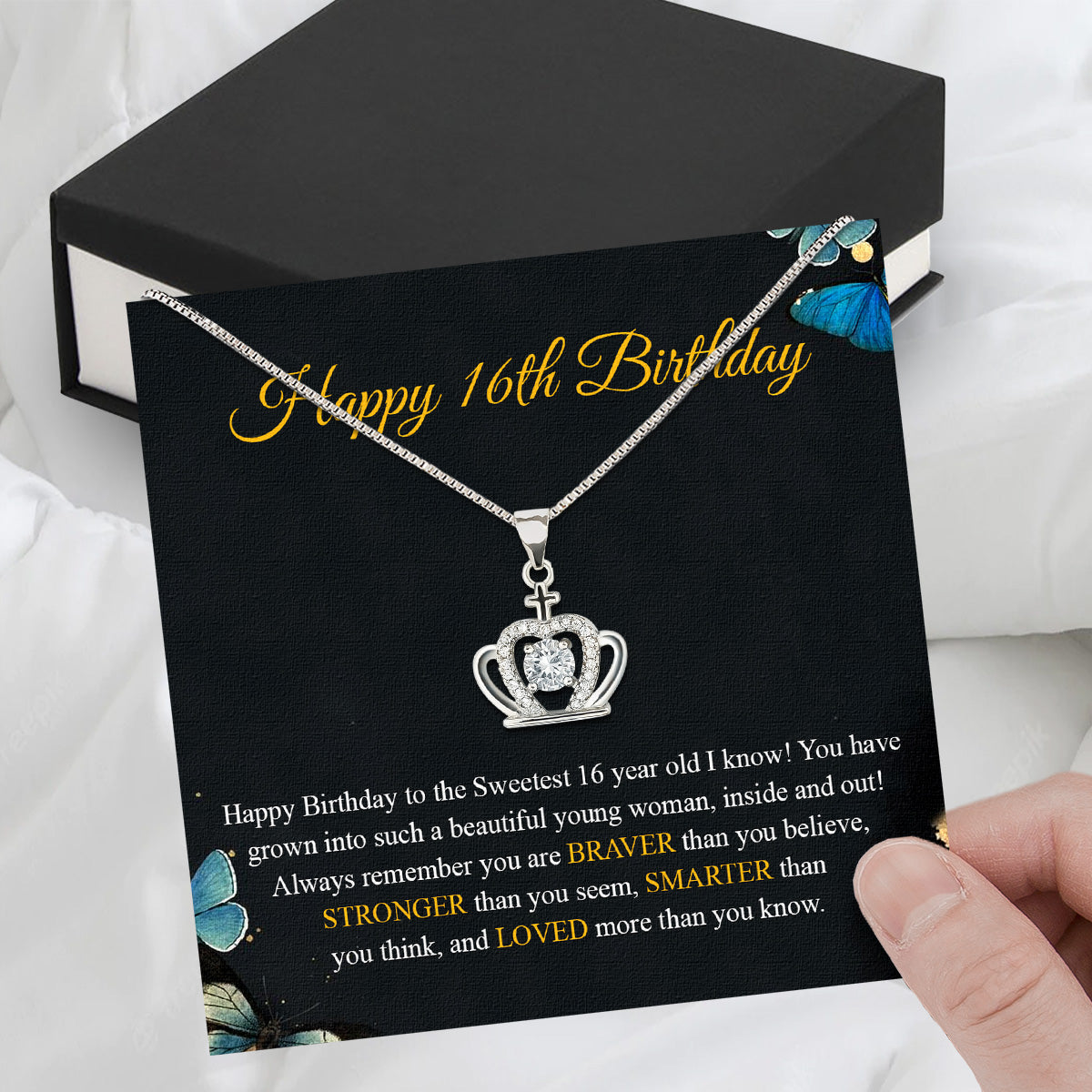 Necklace Gift For Happy 16 Birthday