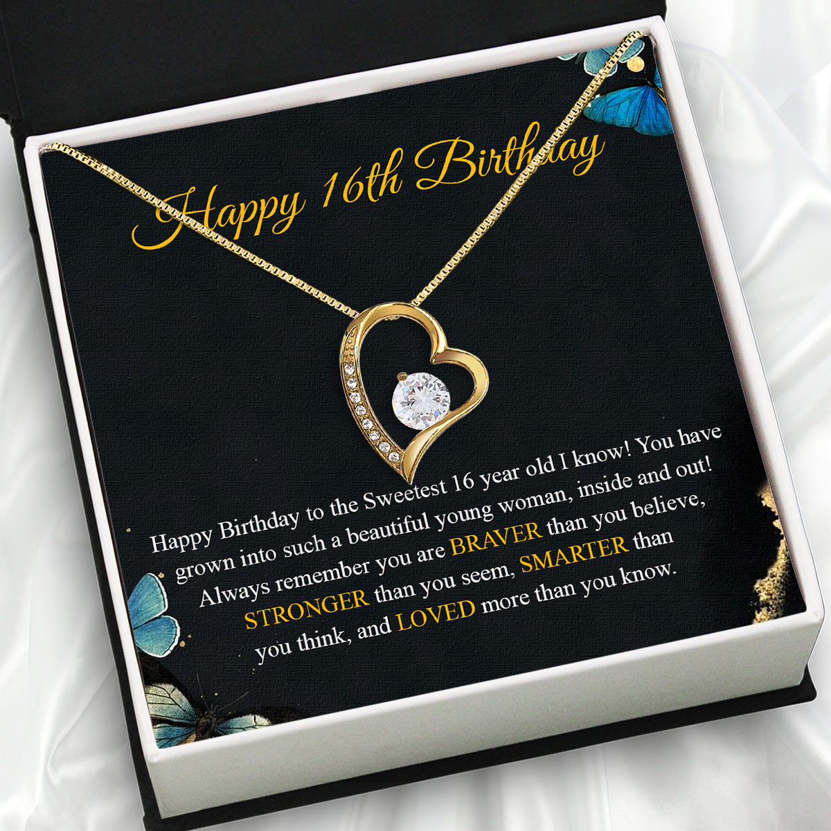 Necklace Gift For Happy 16 Birthday