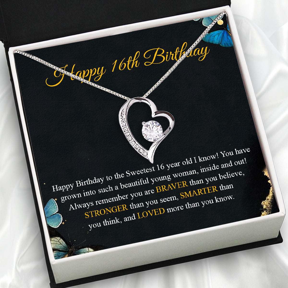 Necklace Gift For Happy 16 Birthday