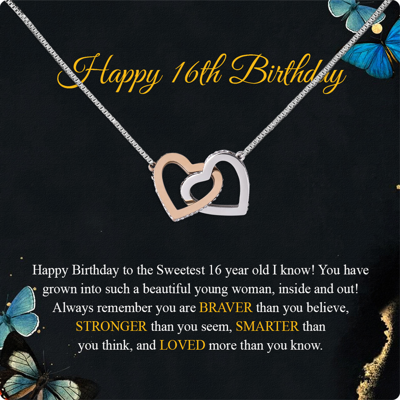 Necklace Gift For Happy 16 Birthday