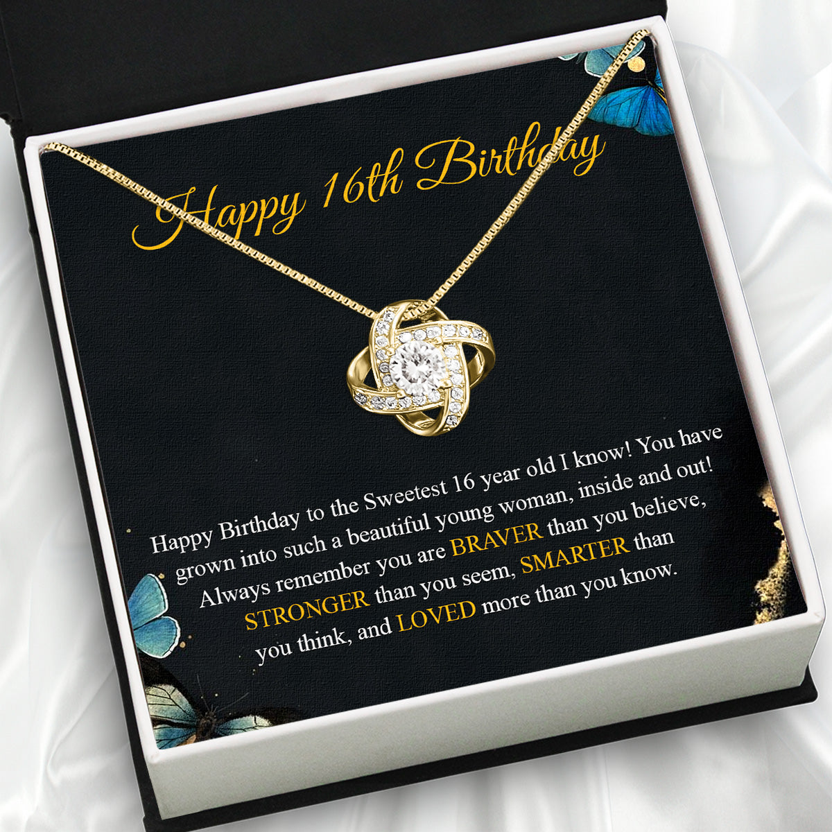 Necklace Gift For Happy 16 Birthday