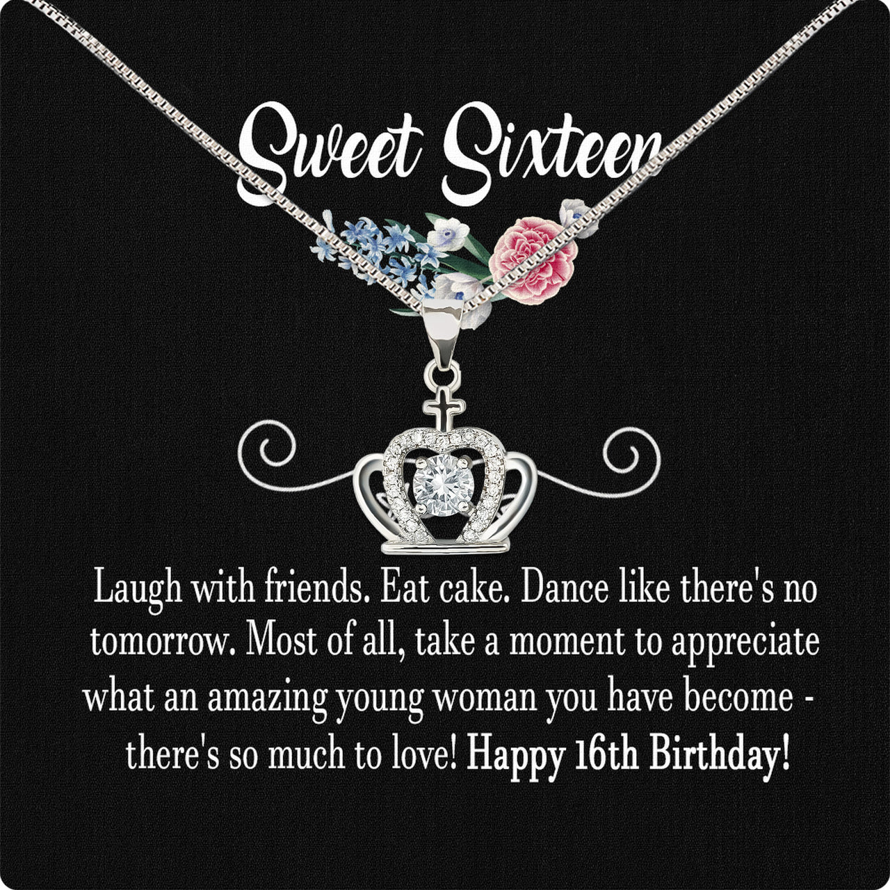 Necklace Gift For Happy 16 Birthday