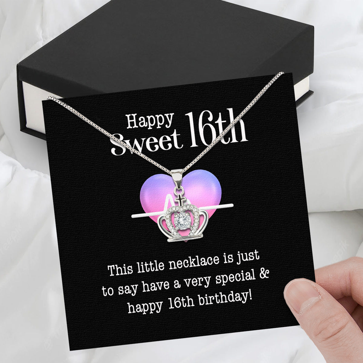 Necklace Gift For Happy 16 Birthday