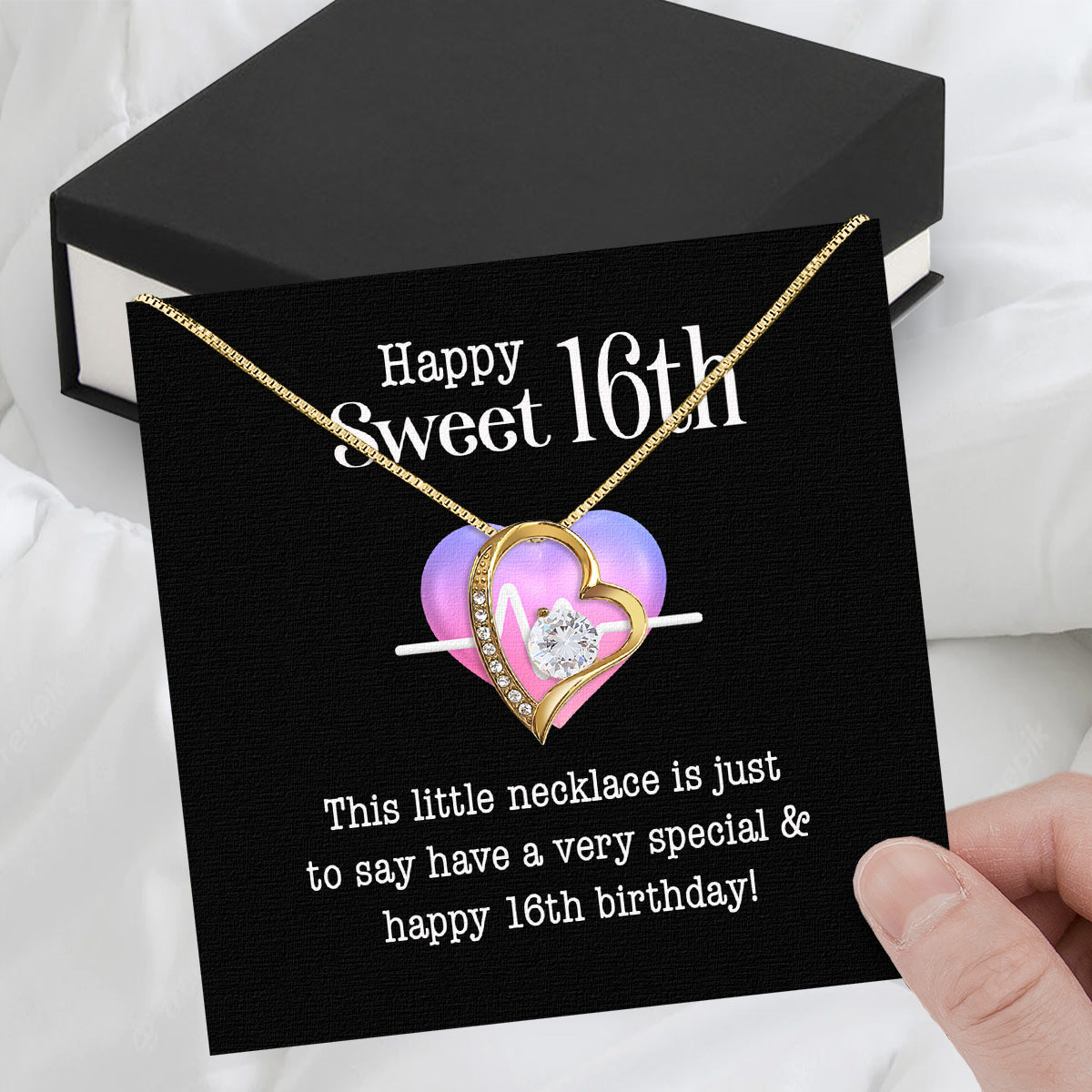 Necklace Gift For Happy 16 Birthday