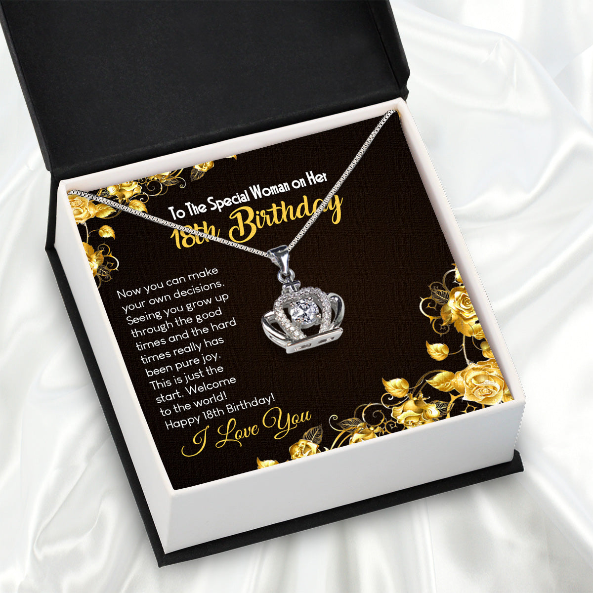 Necklace Gift For Happy 18 Birthday